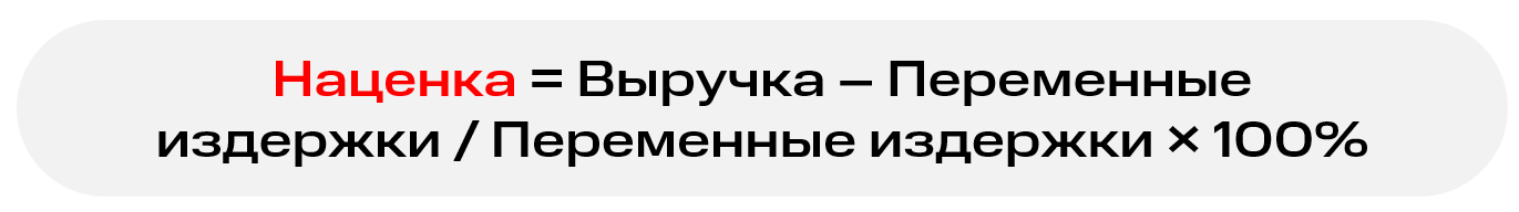 Маржинальность формула